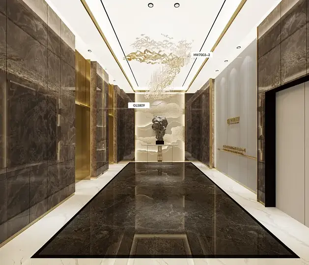 Marble non self-adhesive PVC/PET film