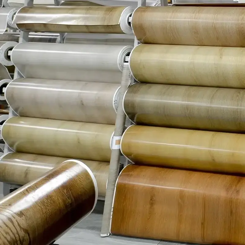 Ang mga pelikulang dekorasyon ng kulay ng PVC para sa laminating sa mga sahig na WPC