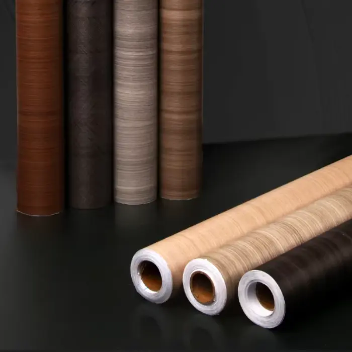 Wood Grain PVC pandekorasyon film roll